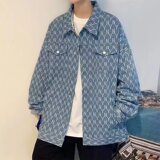 839P46春秋外套韩版潮流满印休闲夹克痞帅男上衣服宽松潮牌褂子，男装夹克，星座218-1（原230）