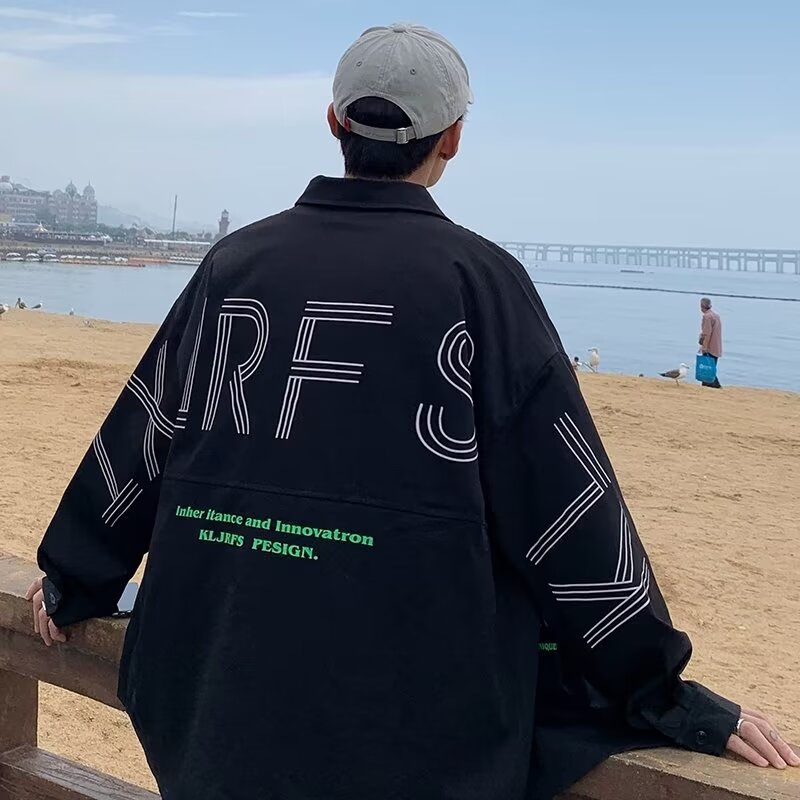 C150P45ins原宿流行百搭日系时尚文艺新款慵懒气质简约潮流,男装夹克,星座218-1（原230）