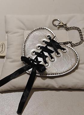 爱心丝带吧唧包吧唧套痛包谷子包包挂件透明吧唧展示收纳