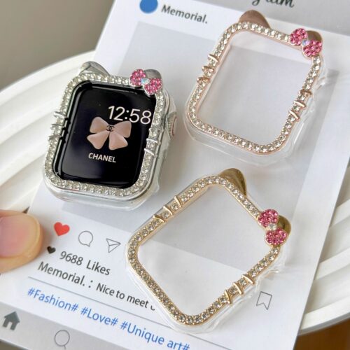 适用watchS11PC壳KT猫闪钻保护套