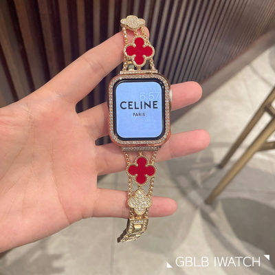 适用watchS11表带金属滴胶小香风