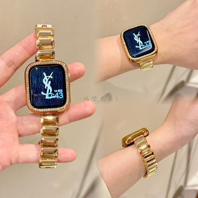 方糖金属蝴蝶扣适用iwatch手表带