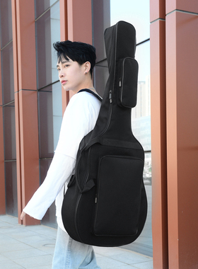 加厚42寸吉他包EJ200 43寸民谣吉他包 吉普森SJ200加大吉他背包