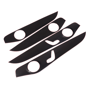 适用于奔驰C级GLC改装内饰碳纤维C260L C级车门面板内门板贴装饰