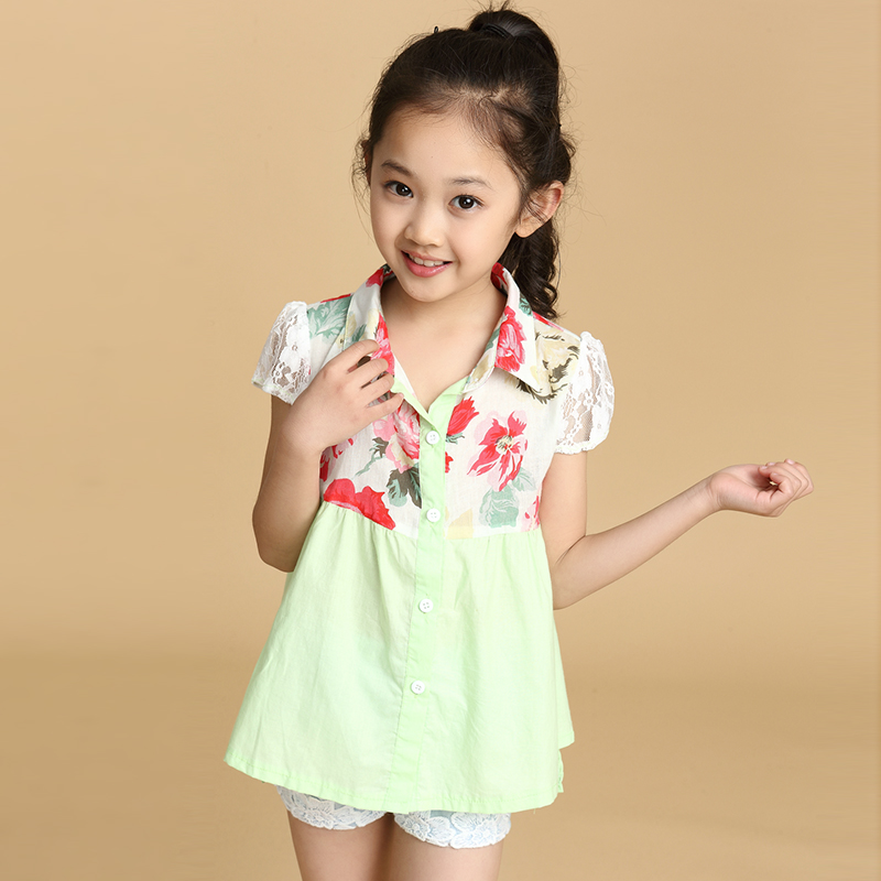 Chemise fille à manche courte - Ref 2086441 Image 3