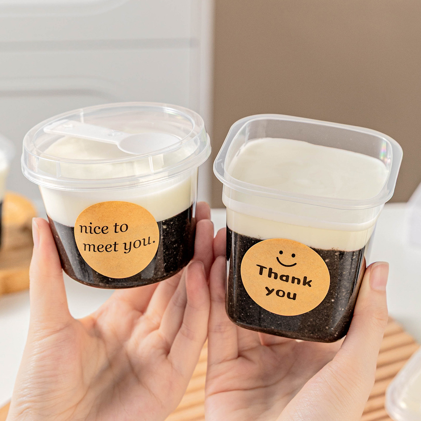 一次性布丁杯子带盖耐高温双皮奶酸专用慕斯果冻甜品碗塑料打包盒