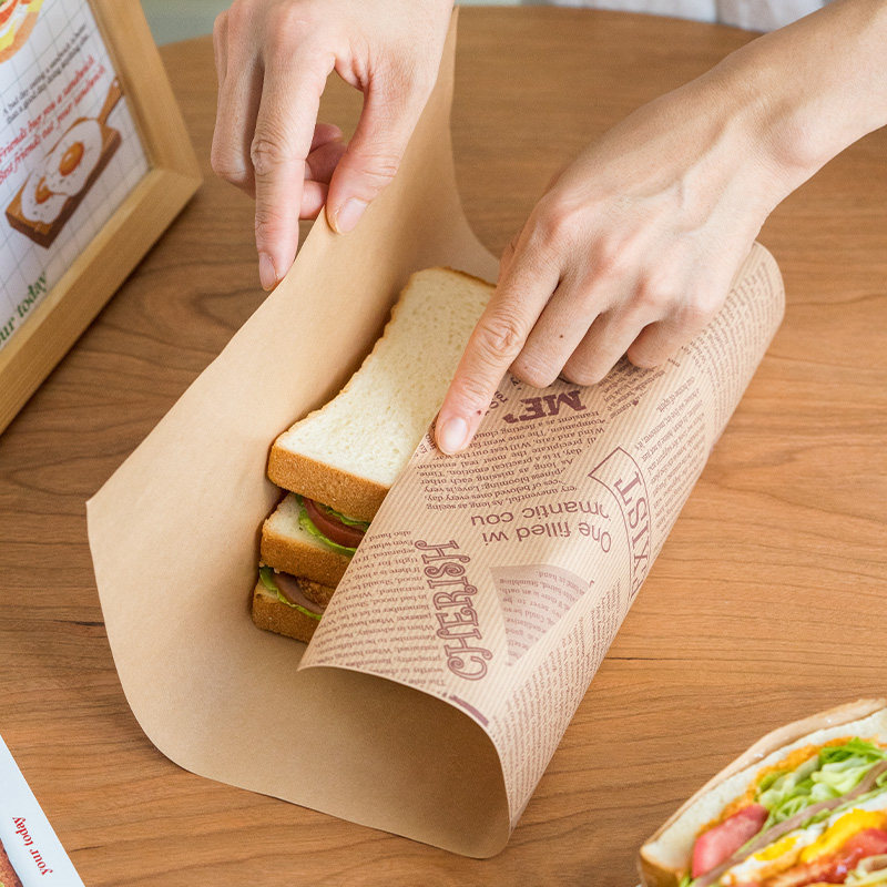 三明治包装纸淋膜纸商用纸垫