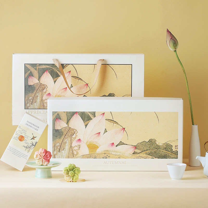 中秋月饼包装盒2025新国风手提创意礼盒新款8粒装轻奢商务礼品盒