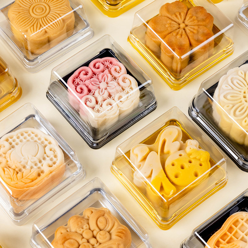 新款月饼包装盒透明吸塑盒