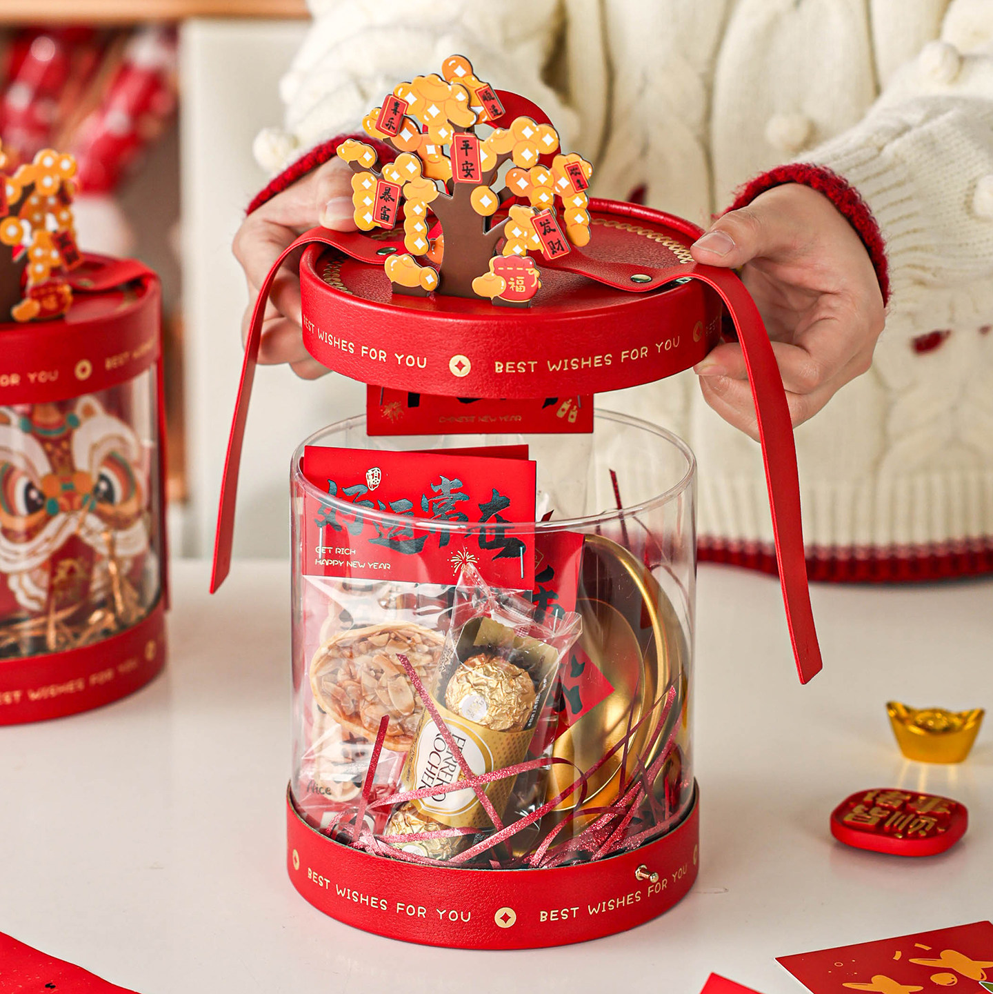 新年货礼盒空盒子高档手提大容量坚果特产包装烘焙糕点零食马2026,厨房/烹饪用具,点心包装盒/包装袋,淘宝优惠券,粉丝福利购,淘宝优惠卷