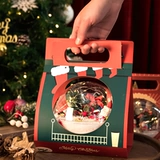 Рождественский мусс, прозрачная детская льняная сумка, коробка, коллекция 2021