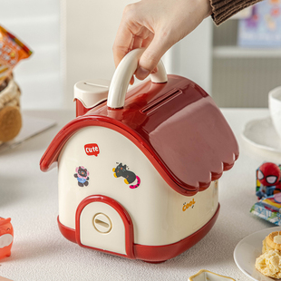 新款存钱罐开学季儿童可爱小房子储蓄盒带锁钱箱送女男孩节日礼物