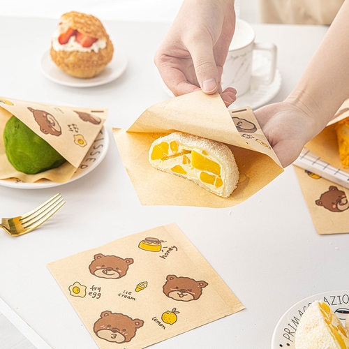 包装纸袋防油泡芙麻糍三明治食品级的早餐打包汉堡煎饼果子灌鸡蛋