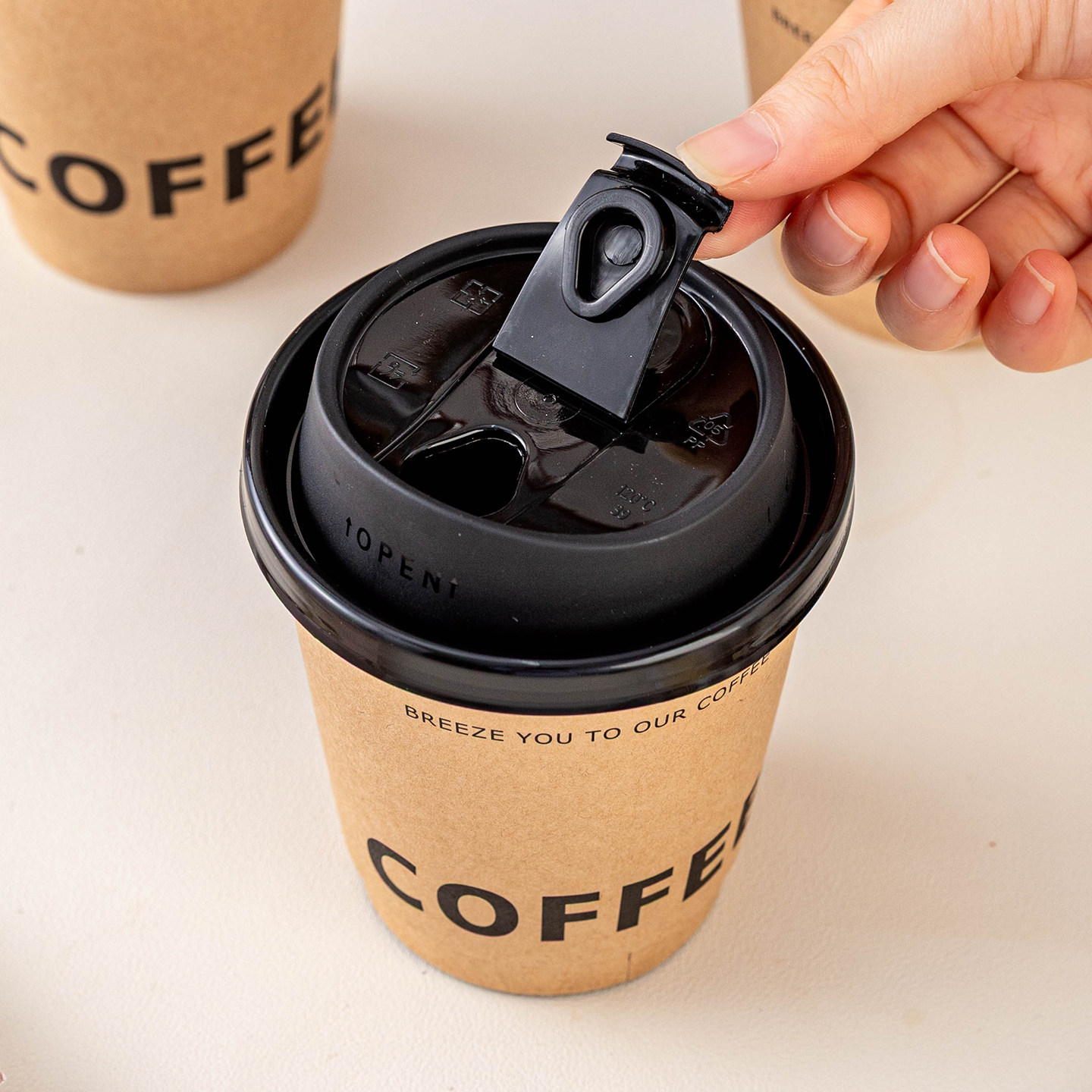 咖啡杯子一次性纸杯家用加厚食品级热饮带盖子豆浆高级感精致外带