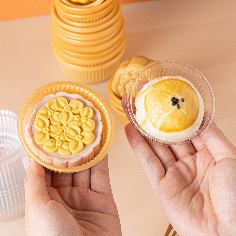 蛋黄酥中秋绿豆糕圆形加厚包装袋
