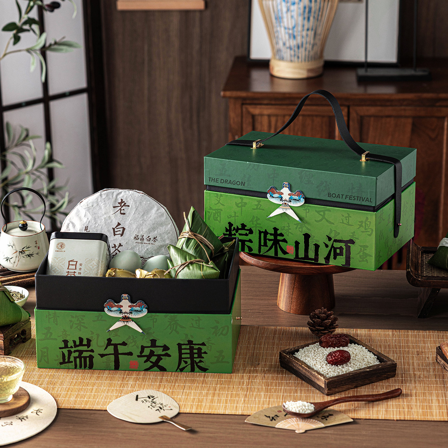 粽子礼品盒礼空包装外打竹篮高手提号咸鸭蛋档端午节创意2026新款