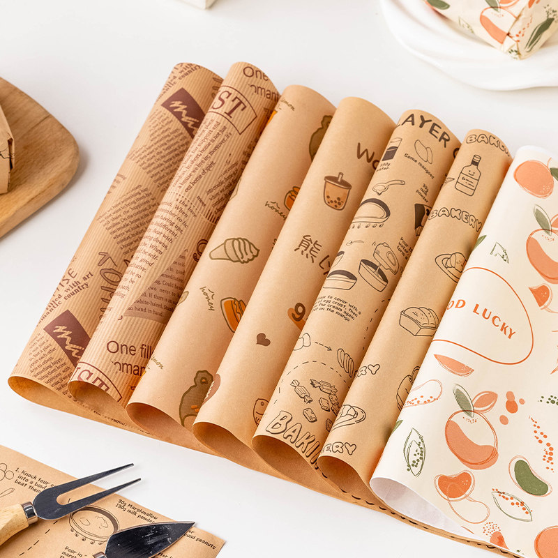 三明治淋膜纸包装纸 汉堡折叠早餐防油吸油食品级一次性商用纸垫