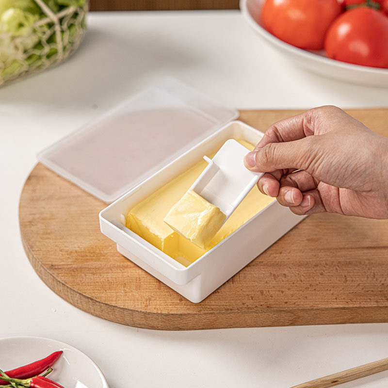 黄油切割储存盒分装保鲜收纳盒冰箱冷冻奶酪芝士片牛油乳酪切块器