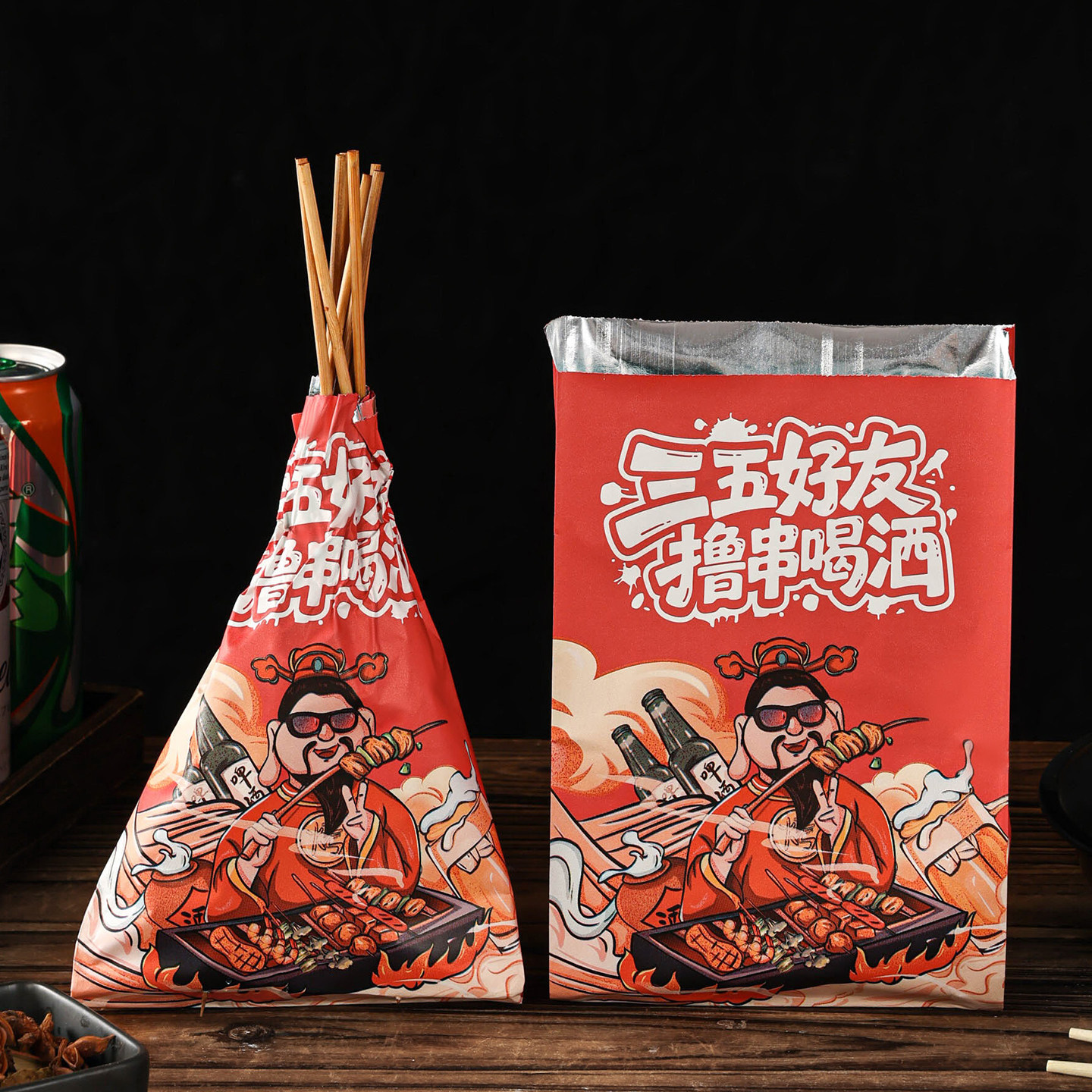 烧烤打包袋外卖餐饮商用锡纸保温食品级批发一次性包装串串防漏油