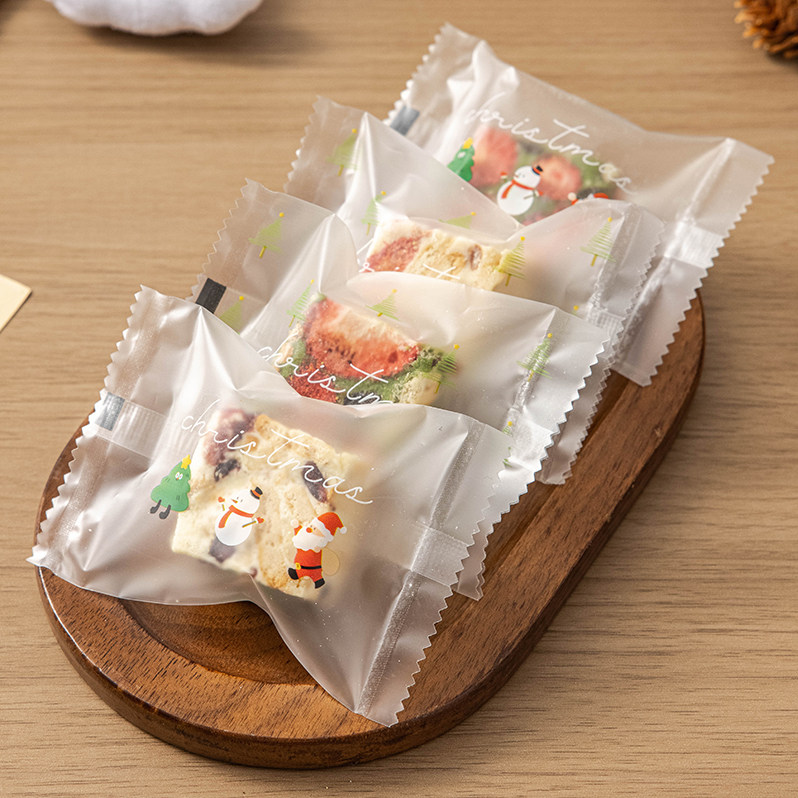 烘焙曲奇饼干雪花酥独立小包装袋子节日封口机封牛轧糖果圣诞打包