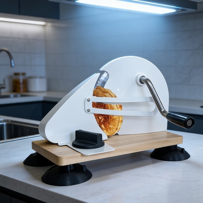 手摇折叠德国进口刀片切片机/切肉片/切蔬果/面包切片机 烘焙家用