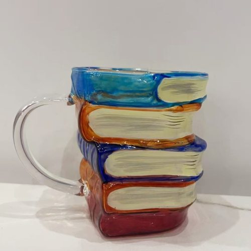 跨境PaintedBookMug彩