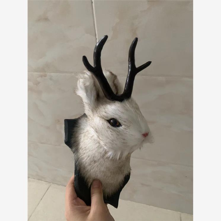 独立站爆款鹿角兔墙饰复