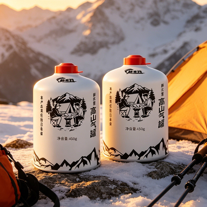 Alpine gas canister卡式炉高山气罐450g 防爆大容量高原露营瓦斯