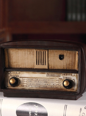 老式收音机摄影道具家居