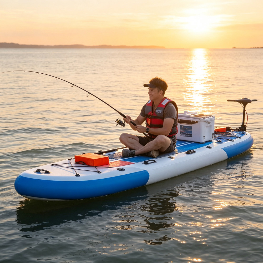 跨境Lure Fishing SUP 3.9米路亚桨板 划水板冲浪板团建可配动力