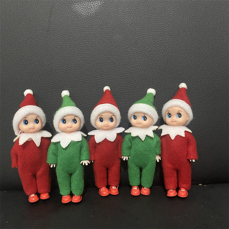 圣诞精灵娃娃书架仿真el