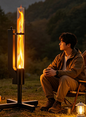 Heating stove燃木火箭炉火箭筒取暖炉户外露营冬季颗粒炉取暖炉