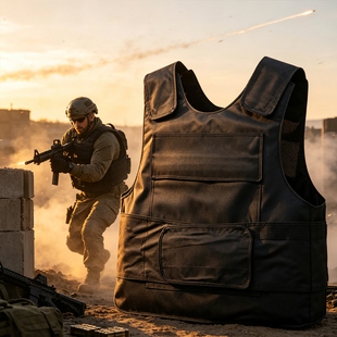 跨境Bulletproof vest防弹衣软质防弹背心避弹衣服轻型防弹背心