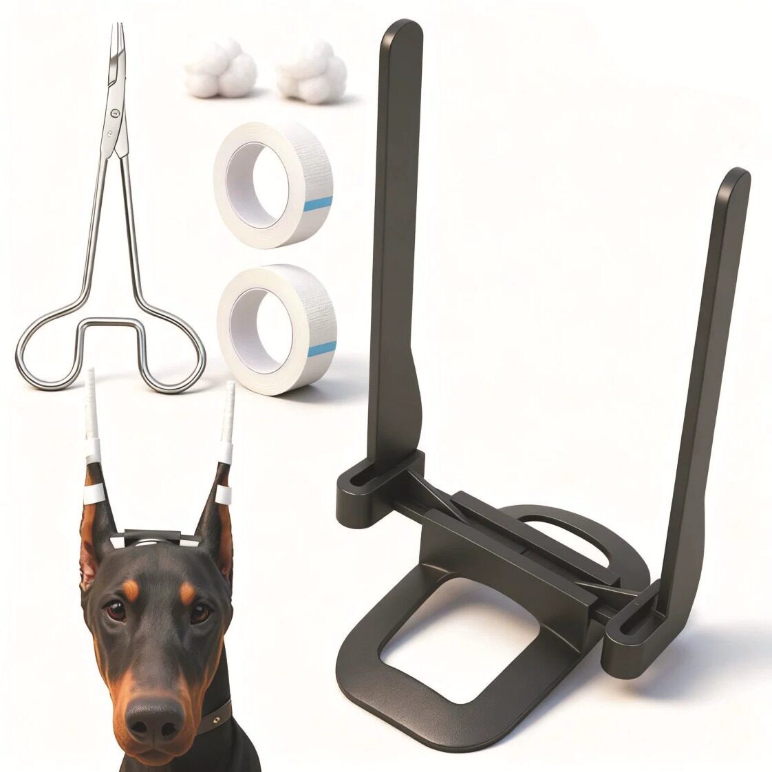 跨境ear stander狗狗立耳器耳朵杜宾犬耳贴耳架固定支撑矫正工具