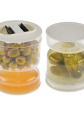 Pickle Jar 干湿分离泡菜罐 泡菜和橄榄容器 沙漏分离罐