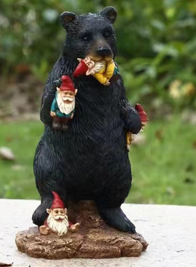 跨境独立站新款黑熊小精