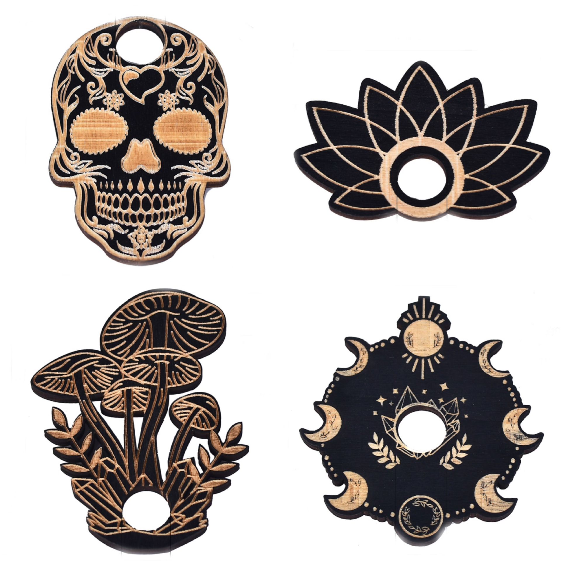 能量石支架展示架木质卡