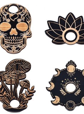 能量石支架展示架木质卡