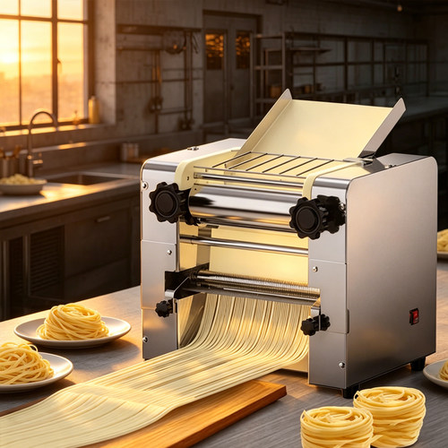 noodle maker压面机商用揉面台式全自动饺子皮面条机不锈钢擀面机