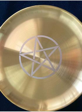 新款圆形香盘香托蜡烛不