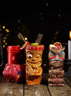 酒吧扑克夏威夷鸡尾酒杯