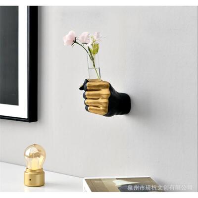 北欧风握拳花瓶室内装饰