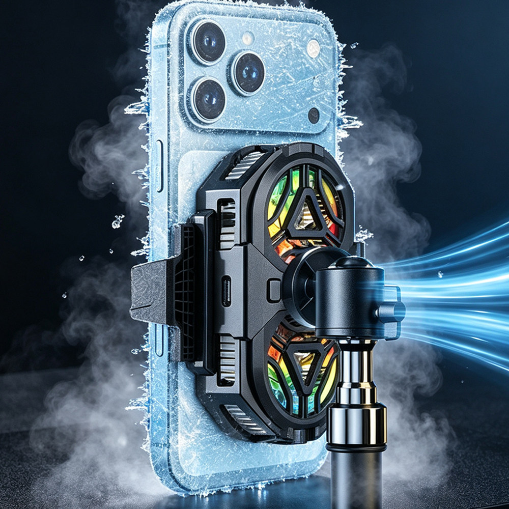phone cooler手机散热器直播专用磁吸半导体结冰制静音降温神器