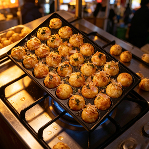 跨境Takoyaki baking tray章鱼小丸子烤盘鹌鹑蛋机燃气鱼丸28孔