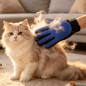 跨境Pet Gloves Brush硅胶宠物手套猫狗狗洗澡撸猫用品梳子除毛刷