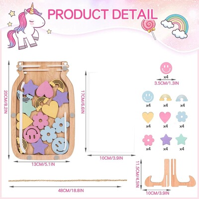 Personalized Moon Reward Jar 带代币的星星奖励存钱罐儿童礼物