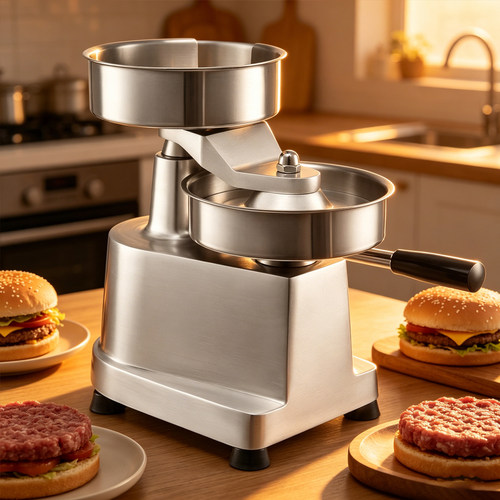 跨境Hamburger machine手动汉堡机 汉堡肉饼制作器汉堡肉夹馍压模
