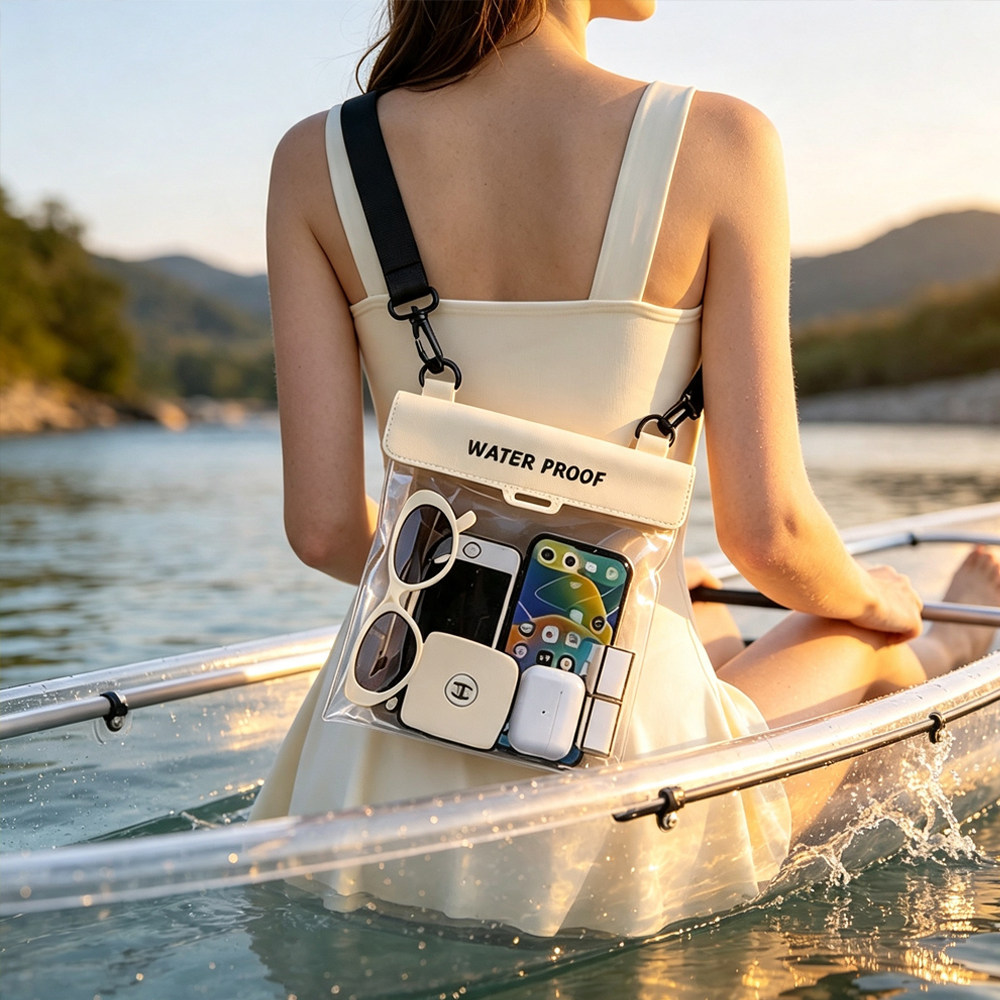 跨境Waterproof bag手机防水包袋游泳漂流温泉海边拍照斜挎防水套