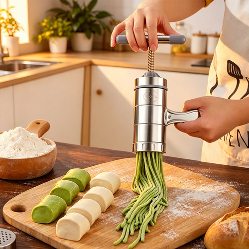 Noodle machine手动面条机家用不锈钢压面机切莜面窝窝机饸饹机
