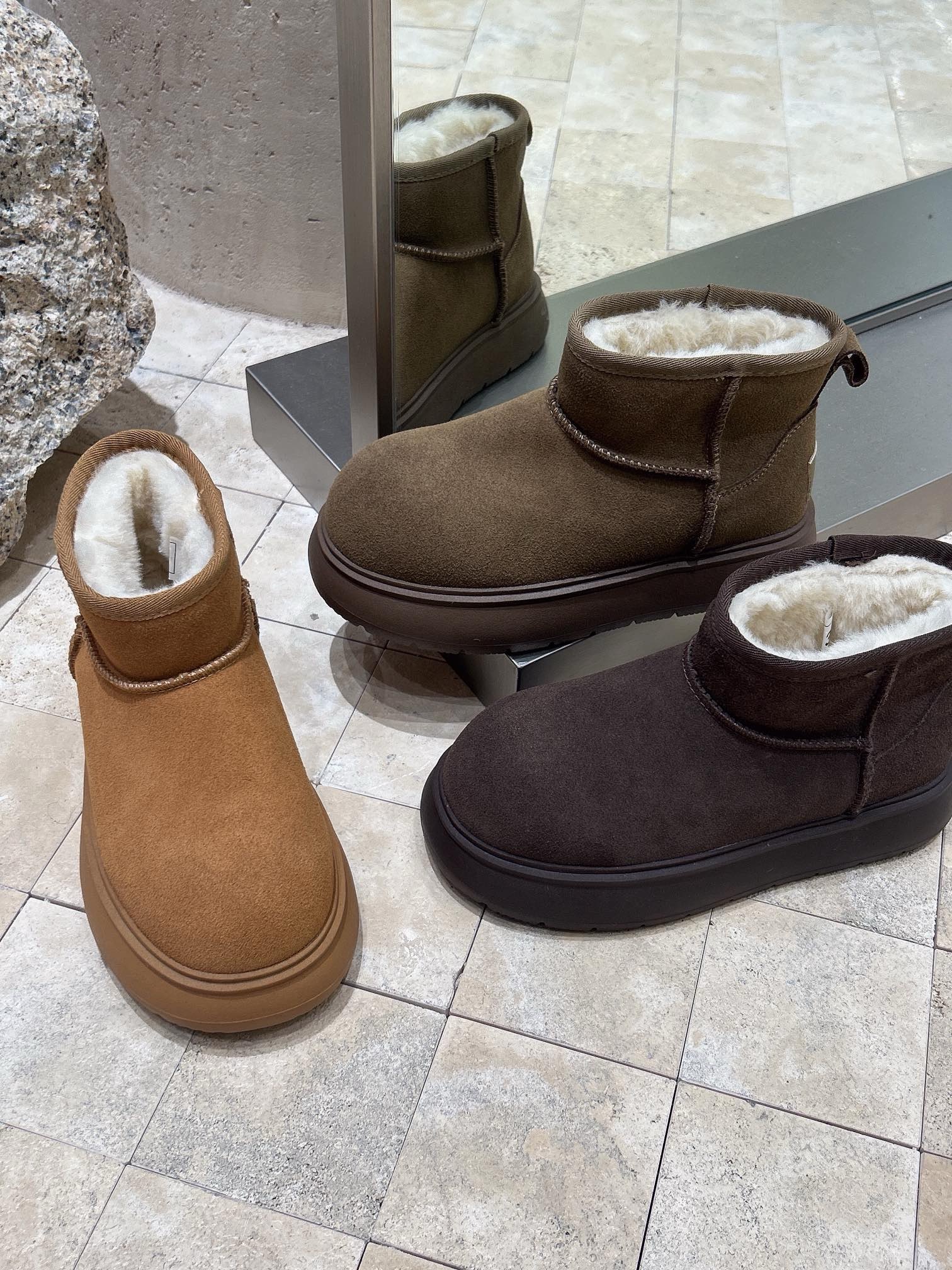 2025冬款新款复古风松糕厚底靴